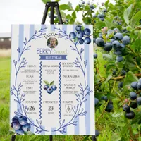 Berry Sweet Milestone Birth Stats Sign