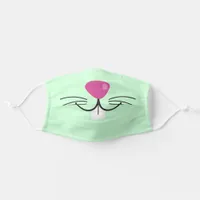 Cute Funny Mint Green Animal Bunny Face Adult Cloth Face Mask