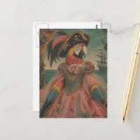 Adorable Pirate Parrot Postcard