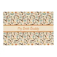 Calico Cats Naive Art Style Pet Placemat