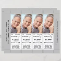 In Loving Memory Photo Funeral Bookmark Template