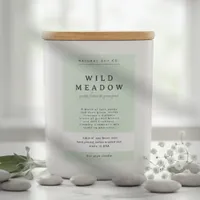 Simple Elegant Sage Green Minimal Candle Label