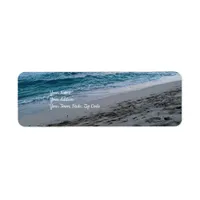 Beach Surf Coastal Ocean Label