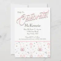 Cute Bunny Baby Shower Invitations