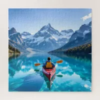  Kayaking in Mountains  Beautiful Nature Jigsaw Puzzle