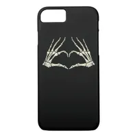 Skeleton Hands Heart Funny Halloween Men Women Kid iPhone 8/7 Case