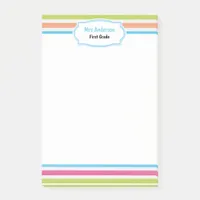 Fun Candy Stripe Teacher   Post-it Notes