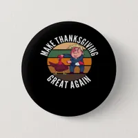 Make Thanksgiving Great Again Trumpkin – Funny Tur Button