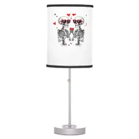 Skeleton Heart Hands Trending Modern Aesthetic Table Lamp