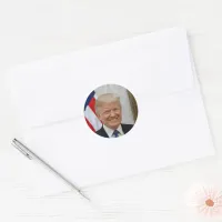 President Donald Trump 2017 Official Portrait Classic Round Sticker