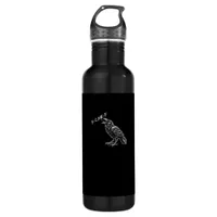 Crow F-Caw-F Funny Vintage Graphic Stainless Steel Water Bottle