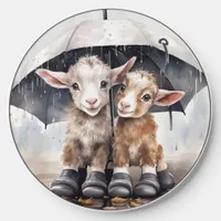 Cute Rainy Day Goats  Wireless Charger