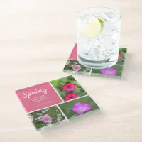 Spring - It's amazing when we're together! Glass Coaster