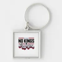 No Kings In America USA Retro Classic Keychain