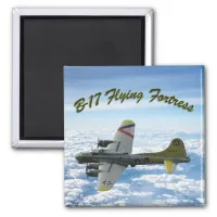 B17 Flying Fortress WWII Bomber Airplane Magnet