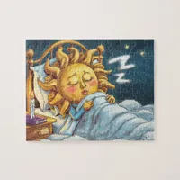 whimsical sunshine in bed asleep jigsaw puzzle