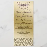 purple Wedding program