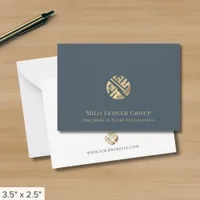 Modern Professional Business Custom Logo  Note Card