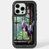 Boho Purple Dreamcatcher in Window iPhone 15 Pro Max Case