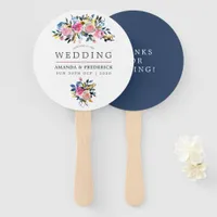 Trendy Colorways Watercolor Floral Favor Hand Fan