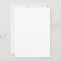 Plain Blank White Birthday Party Invitation