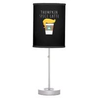 Trumpkin Spice Latte Funny Donald Joke Pumpkin Spi Table Lamp
