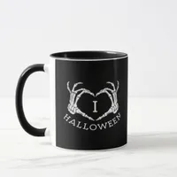 Halloween! Classic - Skeleton Hands Heart Mug