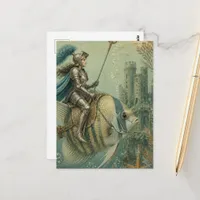 Funny Angelfish Knight Postcard