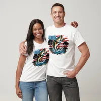 Leaping Bass American Pride T-Shirt