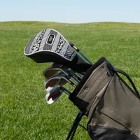 Modern pattern in black and white, personalizable  golf head cover