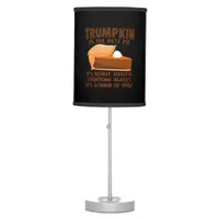 Trumpkin Pie Funny Thanksgiving Party Holiday Table Lamp