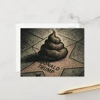 A Poo on a Star Postcard