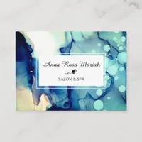 *~* Spa & Salon Abstract Watercolor Artistic Girly Business Card