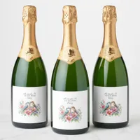 Love Birds Wedding Sparkling Wine Label