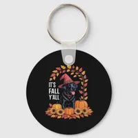It’s Fall Y’all Halloween Autumn Funny Quote Keychain