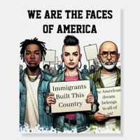Anti-Trump Protest Sign | Pro Immigrant