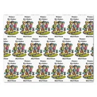 Personalized Disc Golf Boy's Birthday   Tissue Paper