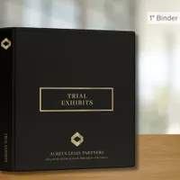 Professional Trial Exhibits Binder