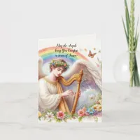 Angel Healing Sympathy Grief Bereavement Thank You Card