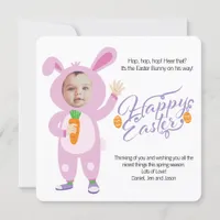 Easter Bunny Costume  Personalized Photo Card