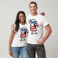 Patriotic Eagle July 4th Design T-Shirt