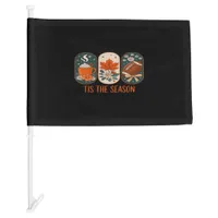 Tis The Season Football Game Day, Fall Autumn Car Flag