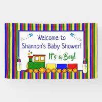 Choo Choo Train Baby Shower Banner