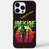 Alien Lovers Glowing Under Sunset iPhone 16 Pro Max Case