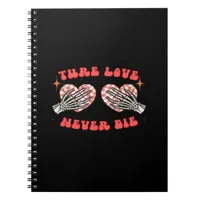 Skeleton Hands Heart Design Classic Aesthetic Notebook