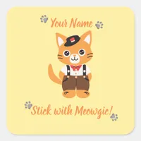 Custom Cute Cat Sticker - Stick with Meowgic