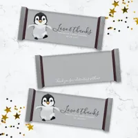 Cute Penguin Baby Shower Candy Bar Wrapper