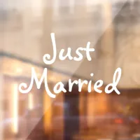 Just Married Window Sign