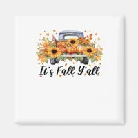It’s Fall Y’all Pumpkin Autumn Tree Hello Fall Wom Magnet