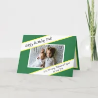 Happy Birthday Dad Personalized Kid's Photo Card